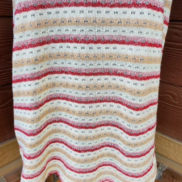 umgee shimmery striped knit tank top women's size large - Picture 6 of 11